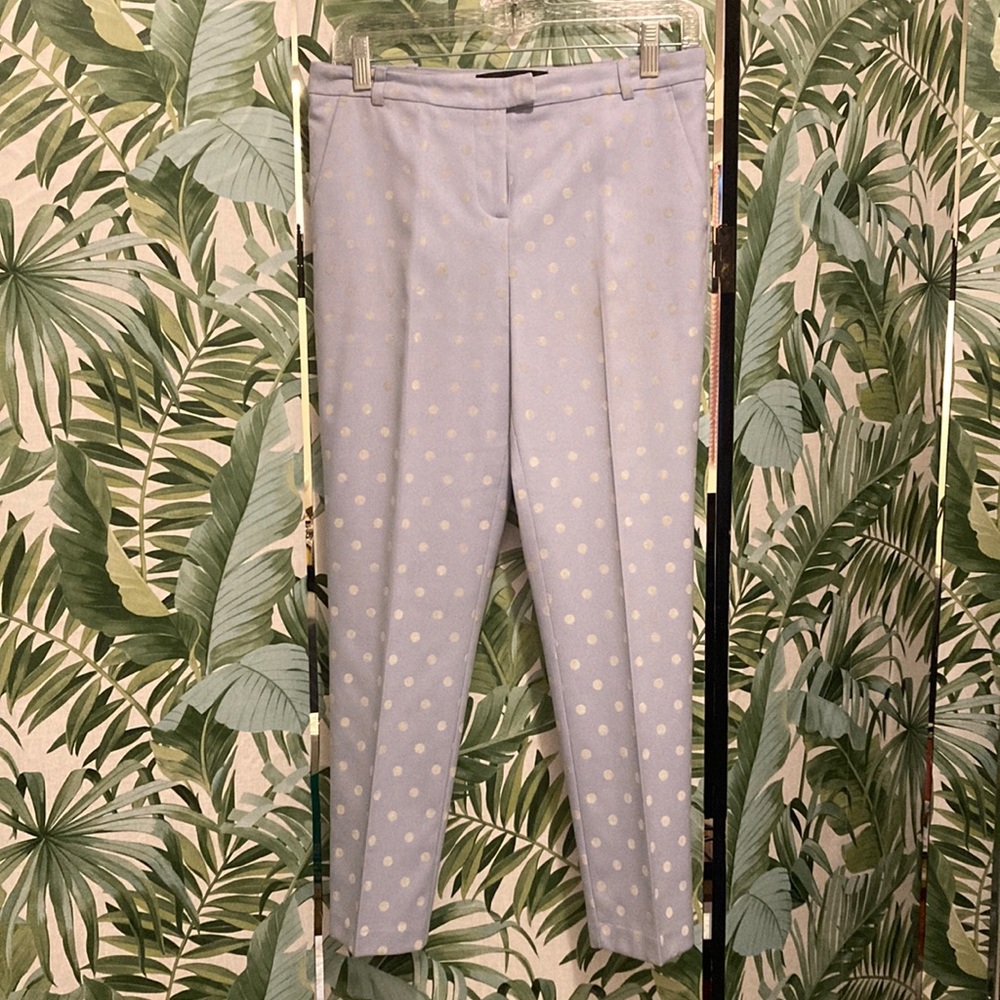 Topshop petite baby blue dotted pants